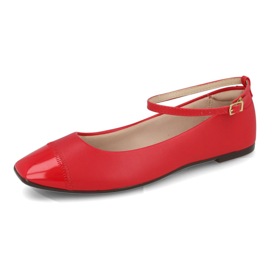 Moleca Sapatilha 24-5735222-86347 Vermelho Napa Sardenha Neo-Verniz Fresh Neo_8_999999992561974_